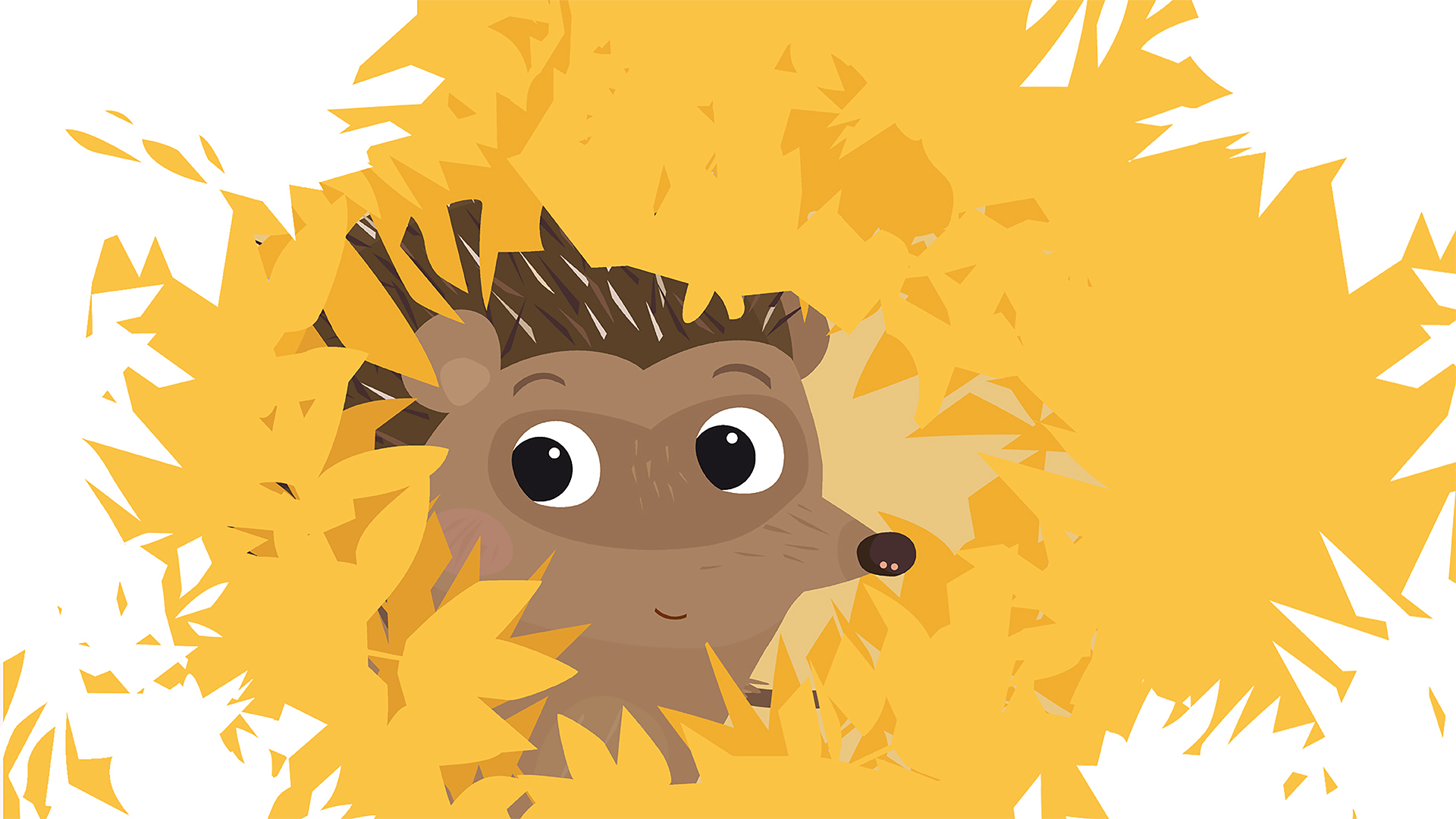 Un hérisson dans la neige